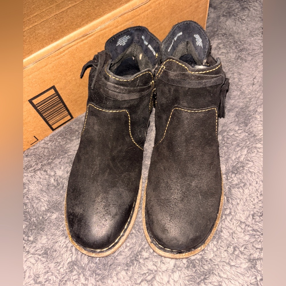 Born Suede Booties, New, Size-8, EU-37/38
